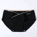 [10632] (CLEAR STOCK) W-CD002 Celana Dalam Wanita Hamil Katun Menyerap Keringat CD Pinggang Rendah Tanpa Jahitan (W-CD002-Black )