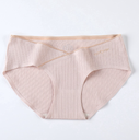 [10635] (CLEAR STOCK) W-CD002 Celana Dalam Wanita Hamil Katun Menyerap Keringat CD Pinggang Rendah Tanpa Jahitan (W-CD002-Cream)