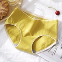 [10642] (CLEAR STOCK) W-CD003 Celana Dalam Wanita Antibakteri Graphene Katun Hight Quality Terbaru (W-CD003-Yellow)
