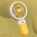 [10885] K-AP001 Kipas Angin Genggam Mini Portable Bentuk Buah / Kipas Angin Tangan Bahan Silikon / Mini Fan / Kipas Lipat Portable (K-AP001-Yellow)