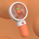 [10886] K-AP001 Kipas Angin Genggam Mini Portable Bentuk Buah / Kipas Angin Tangan Bahan Silikon / Mini Fan / Kipas Lipat Portable (K-AP001-Orange)