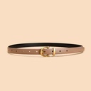[10748] TP-KL001 Ikat Pinggang Wanita Casual Bahan Pu Belt (TP-KL001-Light/Brown)