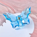[10863] JR-A007 Jedai Rambut Motif Kupu-Kupu Kristal Butterfly Korean Jepit Hair Claw Transparant Aksesoris (JR-A007-Blue)