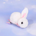 [10840] JR-A004 Jepit Rambut Kelinci Rabbit Hair Accessories - Jepit Rambut Versi Klip Untuk Anak Perempuan (JR-A004-White)