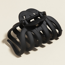 [10912] JR-A010 Jepit Rambut Cakar Jumbo Doff Model Korea Jepit Ponytail Hair Claw Clips (JR-A010-Black)