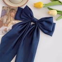 [11002] JR-A011 Jepit Rambut Ikat Rambut Pita Besar Wanita Hairpin Hairband Pita Korea Fashion Jepitan Rambut Wanita (JR-A011-Navy)