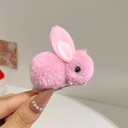 [11299] JR-A004 Jepit Rambut Kelinci Rabbit Hair Accessories - Jepit Rambut Versi Klip Untuk Anak Perempuan (JR-A004-Pink (Big))